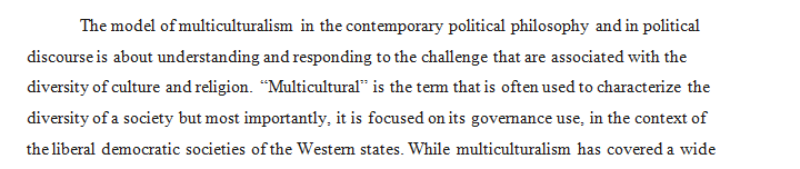 Critically assess the model of multiculturalism of Charles Taylor 