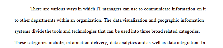 Data Visualization and Geographic Information Systems