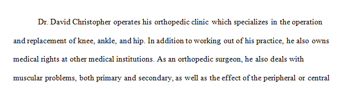 David Christopher and Orthopedic Surgeon