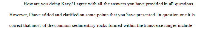 Describe the sedimentary rock formations that occur in southern California's transverse ranges.