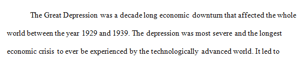 Discuss some of the causes of the Worldwide Great Depression.