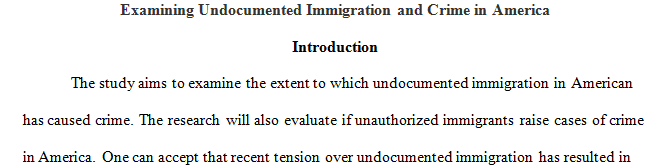 Examining undocumented immigration and crime in the United States