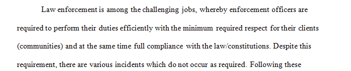 Final Project: Case Study: Police Department Consent Decree/Agreement