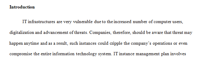 For this assignment, you will create the initial draft of your business continuity plan