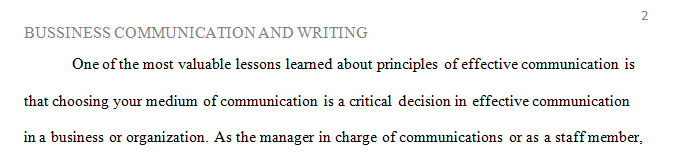 For this week’s discussion you will be reflecting on the various concepts and principles covered throughout this lesson.