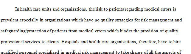 For your final Portfolio Project, you will write a paper detailing a risk management plan based on the following case study scenario.