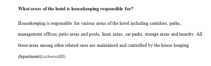 HOSP1015 Managing the Hotel Guest Experience