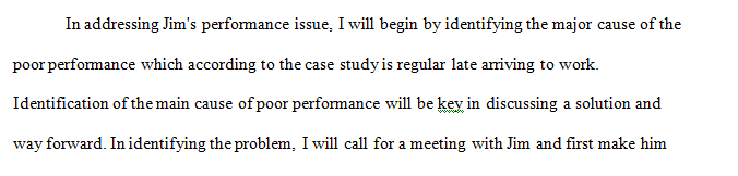 Imagine you work at a company and it is time for an employee named Jim’s annual review.