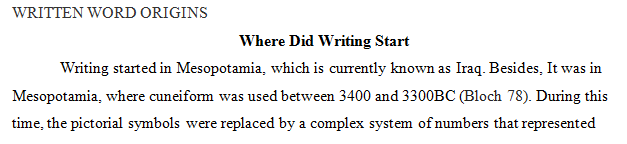 Impress me with your searching ability and create a presentation on the Written Word.