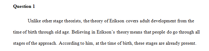 Must we go through all the stages in Erikson's theory