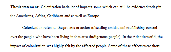 One aspect of the impact should be evaluated and traced over at least a century of activity.