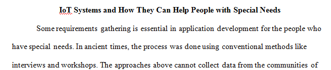 Part A should begin by reading the work by Ferati et al. that discusses requirements gathering for users with special needs.