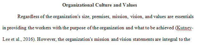 Prepare a 10-15 slide PowerPoint presentation with speaker notes that examines the significance of an organization's culture and values.