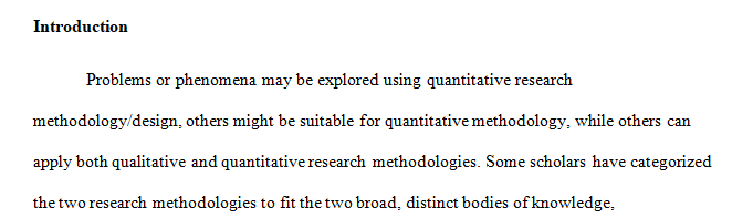 Quantitative and Qualitative Research Questions