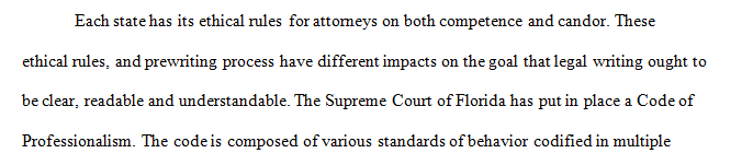 Research your state's ethical rules for attorneys on competence and candor.