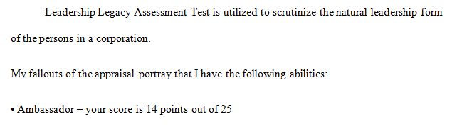 Resource: Leadership Assessments found on Internet