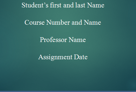 Students will give a 5-minute presentation in their class on their personal action plan explaining areas of leadership they would like to develop while they are at the university and why.