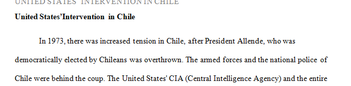 The United States intervened in Latin American affairs in order to stop the spread of communism.