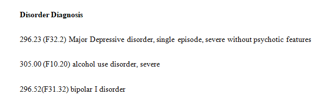 The purpose of this discussion is to make your first attempt at diagnosis of abnormal behavior