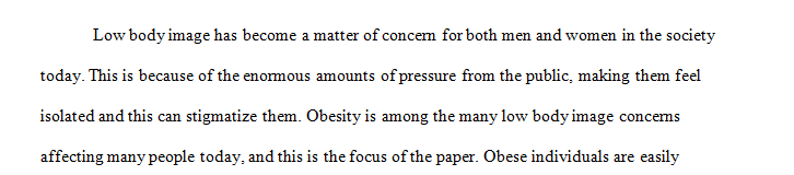 Today's society puts enormous amounts of pressure on both men and women in relationship to their body image.