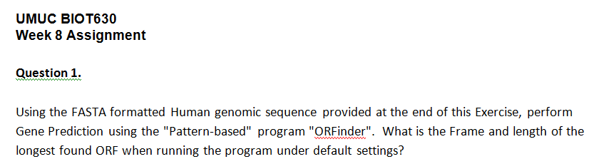 What is the Frame and length of the longest found ORF when running the program under default settings?