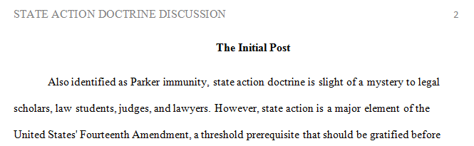 What is the state action doctrine