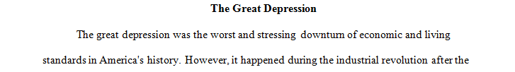 What was the Great Depression