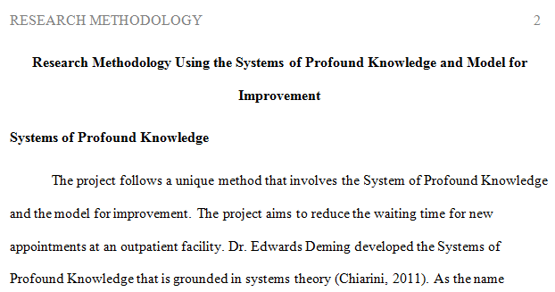 Academic writing for a paper about waiting time for new appointment in outpatient clinic for improvement project