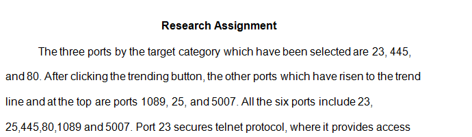 Analyze new port scanning threats.