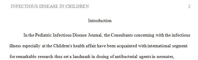 Assessment diagnostic testing and management of infectious conditions in a pediatric patient