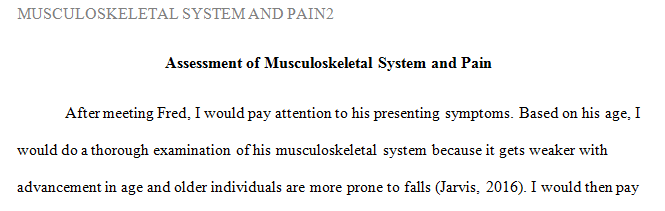 Assessment of the Musculoskeletal System and Pain 