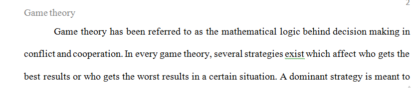 Box 14-1 on page 288 of FGS describes how game theory helps explain the "medical arms race” among hospitals up to about 20 years ago.