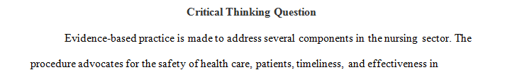 Can you argue the business case for evidence-based nursing practice in hospitals