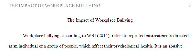 Describe the impact of workplace bullying on both the victims and the organization.