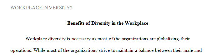 Diversity in the Workplace