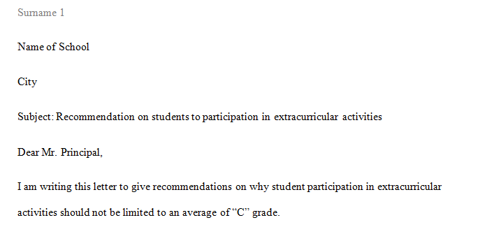 Do you feel that students should be required to maintain a "C" average or better in order to participate in extracurricular activities?