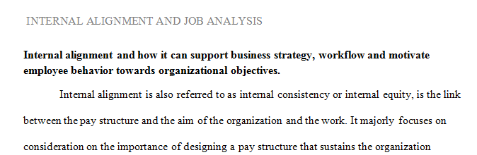 Explain what Internal Alignment is and how it can support business strategy work flow