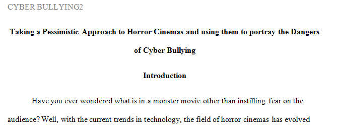 For this assignment you will write a research proposal of at least 500 words on a topic of your choice that is connected to the class theme of Monsters.