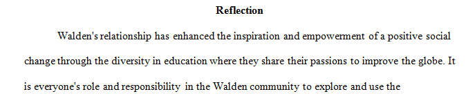 In one paragraph reflect on Walden’s relationship to a past or present social change movement.