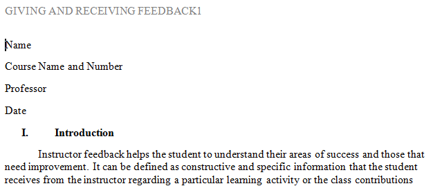 In the online environment one of the most important places to relate to and teach students is through assignment feedback.