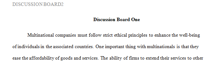 Is it acceptable for your company to lower its ethical standards (perhaps those commonly followed in the U.S.) to compete internationally