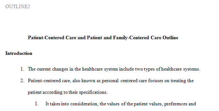 Patient-centered care and patient and family centered care 