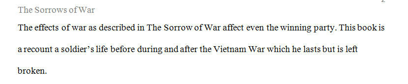 Read Bao Ninh's - The Sorrow of War (in its entirety)