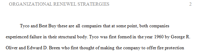 Research once failed companies Tyco and Best Buy.