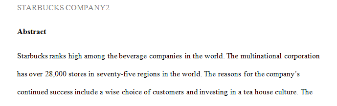 Select a U.S. multinational company and respond to the following questions