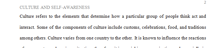 The Role of Culture and Self-Awareness in Interpersonal Communication