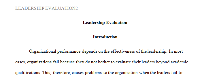 The purpose of this assignment is to provide students with an opportunity to reflect on their personal leadership