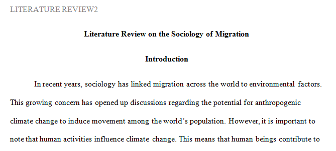 The review involves investigating the research that has been done on a particular topic and then summarizing and evaluating what you have found.