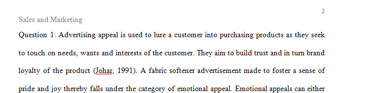 Think about an ad that you have seen on television which grabs you.  