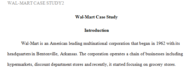 Wal-Mart started putting more emphasis on the international markets to drive its expansion since the financial crisis